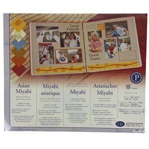 Creative Memories Asian Miyabi Printed Photo Mounting Paper 12 x 10 NEW